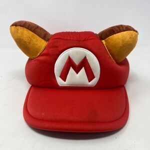OFFICIAL NINTENDO HEAD WEAR SUPER MARIO HAT W/ FOX EARS COSTUME HALLOWEEN